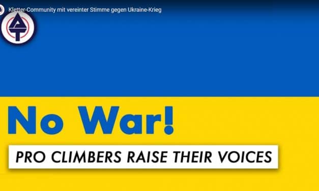 Kletter-Community mit vereinter Stimme gegen Ukraine-Krieg