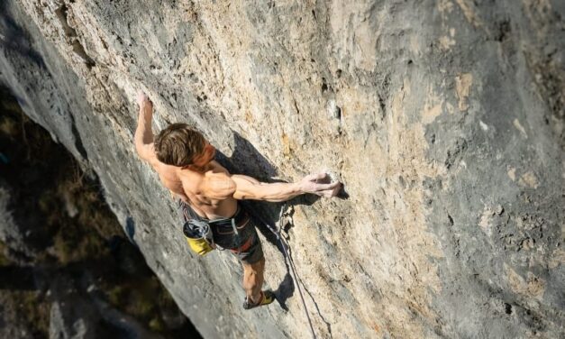 Alfons Dornauer holt sich die 4. Begehung von "Qui" (9a+)