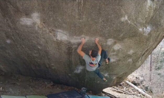 Moritz Welt klettert "Dreamtime" (8B+/C)