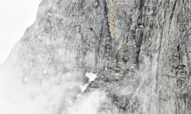 Großer Felssturz in der Eiger-Nordwand