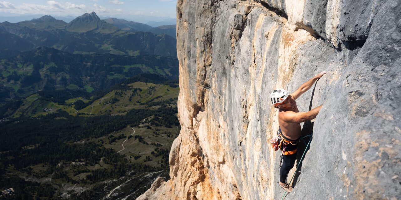 Alexander Huber und Simon Gietl mit „APassionata“ [IX+] am Heiligkreuzkofel