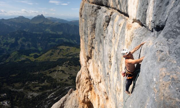 Alexander Huber und Simon Gietl mit „APassionata“ [IX+] am Heiligkreuzkofel