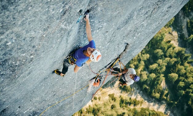 Lara Neumeier klettert mit „End of Silence“ (8b+) den 2. Teil der Alpintrilogie