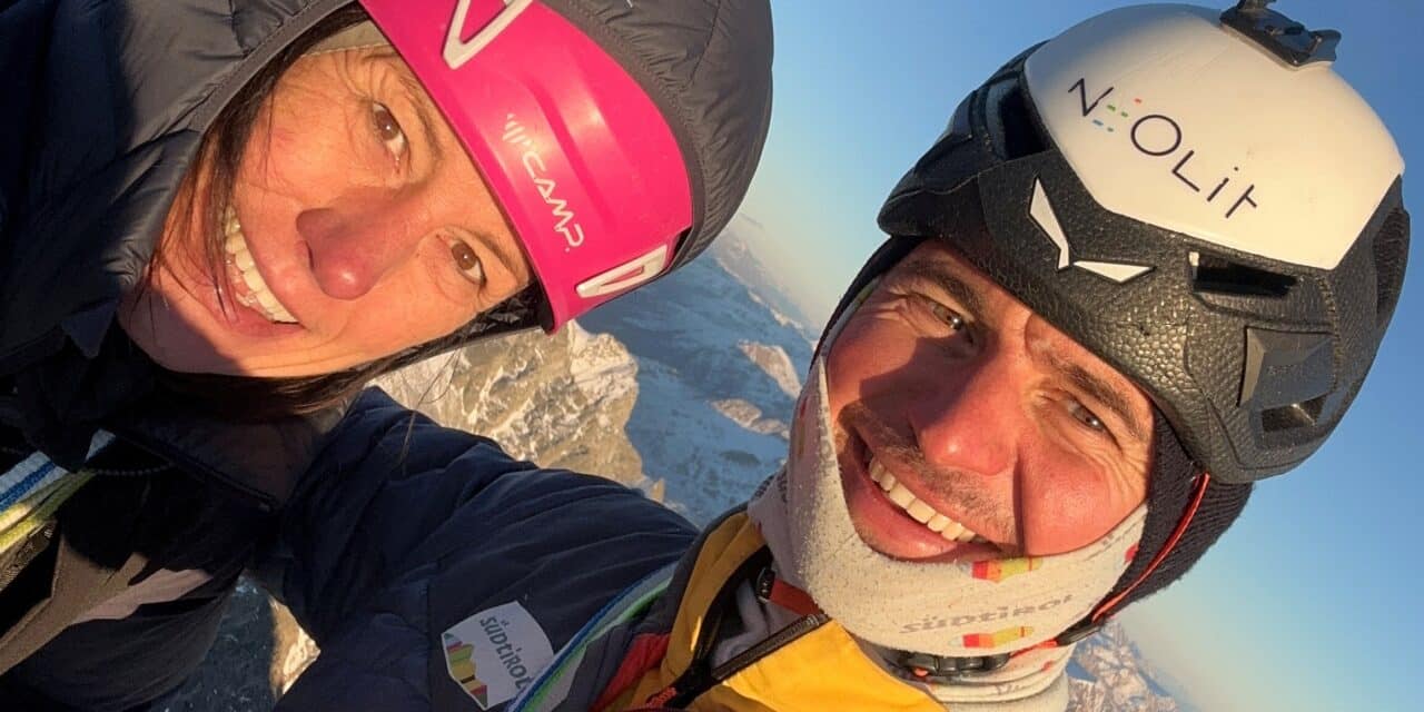 „Lumina“ Rotpunkt-Begehung am Wildgall durch Simon Gietl und Ines Papert