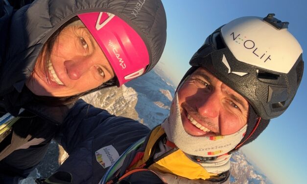 „Lumina“ Rotpunkt-Begehung am Wildgall durch Simon Gietl und Ines Papert