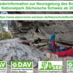 Neues aus den Kletterngebieten: Neuregelung des Boofens in der Sächsischen Schweiz