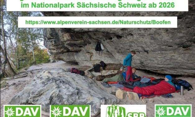 Neues aus den Kletterngebieten: Neuregelung des Boofens in der Sächsischen Schweiz