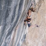 Eva M. Hammelmüller klettert „Bombardino“ (9a+)